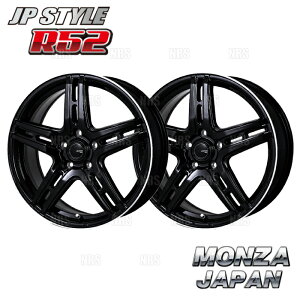 MONZA c@ JP STYLE R52 (2{Zbg) 7.0J x 18 CZbg+53 PCD114.3 5 p[ubN/FJbg|bV (R52-701853-BP-2S