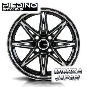 MONZA �����c�@ PIEDINO STYLE-S (2�{�Z�b�g) 4.00B x 12 �C���Z�b�g+42 PCD100 4�� �u���b�N���^���b�N/�|���b�V�� (PIEDINOS-401242-2S