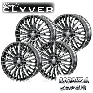 MONZA �����c�@ WARWIC CLYVER (4�{�Z�b�g) 4.5J x 15 �C���Z�b�g+45 PCD100 4�� �X�p�b�^�����O (CLYVER-451545-SPT-4S