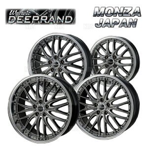 MONZA �����c�@ WARWIC DEEPRAND (2�{�Z�b�g) 8.0J x 19 �C���Z�b�g+38 PCD114.3 5�� �n�C�p�[�u���b�N/MC�|���b�V������(WD-801938-114-2S