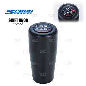 SPOON �X�v�[�� SHIFT KNOB �V�t�g�m�u (�f�����R��/�u���b�N/6SPEED) �V�r�b�N type-R FK8/FL5 K20C (ALL-54102-005