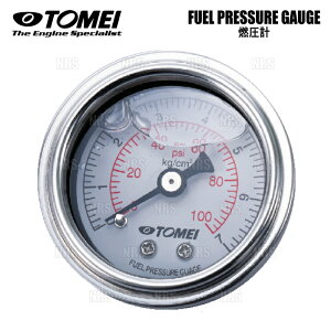 TOMEI p[h FUEL PRESSURE GAUGE t[GvbV[Q[W (Rv) 0`7kg/cm2 0`100psi (185112