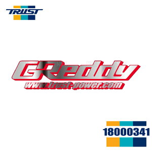TRUST �g���X�g GReddy �O���b�f�B�[ �~���[�X�e�b�J�[ (GReddy���S/���b�h) W180mm×H40mm (18000341