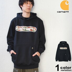 希少 Carhartt カーハート パーカー スウェット プルオーバーパーカー 迷彩柄 プリント カモ 裏起毛 ルーズフィット Loose Fit Midweight Camo Logo Graphic Sweatshirt USAモデル [105942] [TS5942-M] 【carhartt メンズ トップス 大きいサイズ】【あす楽対応】