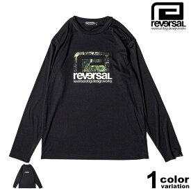 リバーサル Tシャツ reversal tシャツ 長袖 ロンT FOREST LAKE CAMP BIG MARK DRY LONG SLEEVE [RV23SS154] 【tシャツ 吸汗速乾 ドライ 格闘技 ジム メンズ トップス】【あす楽対応】 【メール便対応】