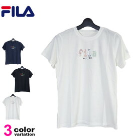 FILA フィラ Tシャツ レディース フィットネスウェア スポーツウェア トレーニングシャツ ランニング ジョギング ジム フィットネス UV対策 ドライ フィット (3色) [412-690] 【あす楽対応】 【メール便対応】