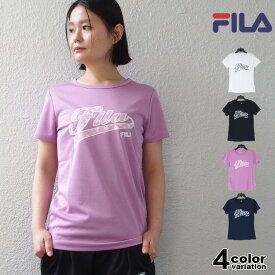 【フィラ Tシャツ レディース】 FILA 半袖 Tシャツ メッシュ フィラ FILA レディース レディス スポーツウェア トレーニングシャツ ジョギング ジム 吸水速乾 UV対策 吸汗 ドライ フィット [FL6898] 【メール便対応】