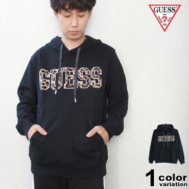 【guess パーカー】 GUESS ゲス パーカー スウェット プルオーバー ロゴ 裏毛 アメカジ メンズ レディース MM3K42MTSG【あす楽対応】