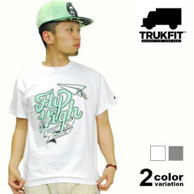 TRUKFIT トラックフィット 半袖 プリント Tシャツ / Fly High (2色) [TF203T0002] 【 b系メンズファッション trukfit トラックフィット メンズ ファッション ストリート 2012年春夏物新作】【あす楽対応】 【メール便対応】