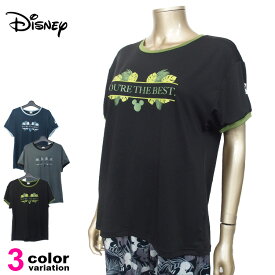 Disney (ディズニー) Tシャツ ミッキー レディース フィットネスウェア スポーツウェア トレーニングシャツ ランニング ジョギング ジム フィットネス ゆったり (3色) [12012749] 【あす楽対応】 【メール便対応】