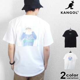 カンゴール Tシャツ メンズ ブランド KANGOL DRAW SQUARE BOX TEE カットソー 半袖 メンズファッション ペアルック 白 黒 別注 モデル LCT0090【あす楽対応】 【メール便対応】