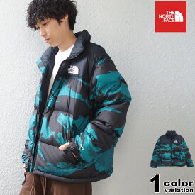 少数限定 ノースフェイス THE NORTH FACE ヌプシ ジャケット ダウンジャケット M PRINTED 1996 RETRO NUPTSE JACKET メンズ アウター 総柄 プリント (ザ・ノース・フェイス ジャケット アウトドア マウンテン ダウン 登山 大きいサイズ NF0A5IX4 2023) 【あす楽対応】