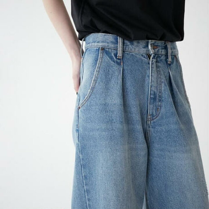 楽天市場】☆38サイズ＆40サイズ即納☆【YENN】HIGH RISE TUCK WIDE  