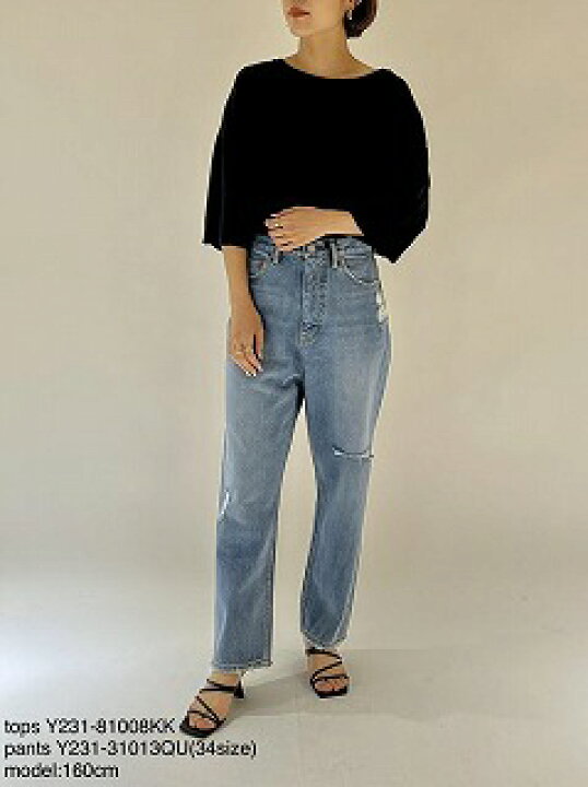 楽天市場】【YENN】DAMAGED DENIM PANTS [Y231-31013] : Aboutir