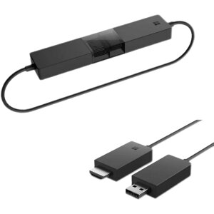 �y�V�i�z�}�C�N���\�t�g ���C�����X �f�B�X�v���C �A�_�v�^�[ P3Q-00007 : Wi-Fi�s�v Miracast �p�\�R����X�}�z�̉�ʂ��~���[�����O USB���d�� �ȒP�ڑ� ( �u���b�N ) Windows Surface �Ή�