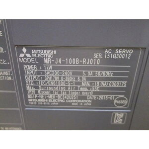 �y�V�i �K�i���������s�zMITSUBISHI �O�H�d�@ MR-J4-100B-RJ010�T�[�{�A���v�y6�����ۏ؁z