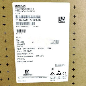 yVi KiszSIEMENS V[X Co[^ 6SL3220-2YD48-0UB0 G120XA 440V 132kWy6ۏ؁z
