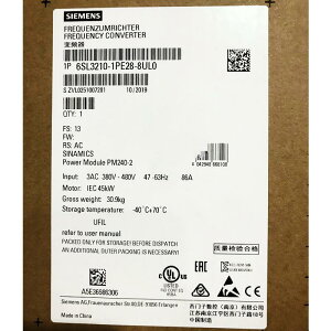 yVi KiszSIEMENS V[X Co[^ 6SL3210-1PE28-8UL0 PM240-2 480V 45kWy6ۏ؁z