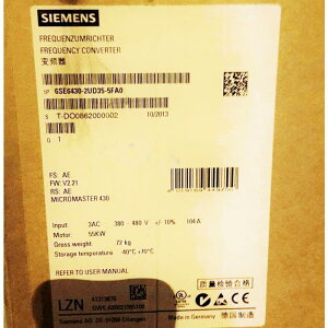 �y�V�i �K�i���������s�� ���K�i���������s�z��SIEMENS �V�[�����X �C���o�[�^ 6SE6430-2UD35-5FA0 MM430 480V 55KW�y6�����ۏ؁z