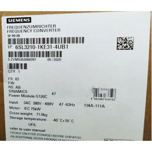 �y�V�i �K�i���������s�� ���K�i���������s�z��SIEMENS �V�[�����X �C���o�[�^ 6SL3210-1KE31-4UB1 G120C 480V 75kW�y6�����ۏ؁z