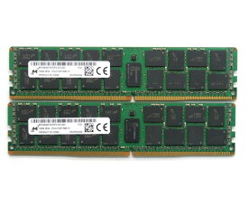 Micron 16GBx2枚セット32GB分 PC4-2133P-R DDR4 Registered ECC T5810/7810/7910 hp Z440/640/840等対応 【中古】【20210325】