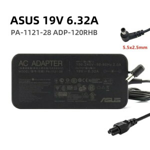 yViz ASUS 19V 6.32A PA-1121-28 ADP-120RH B For ASUS N56VM N56VJ ROG GL502VS TUF Gaming FX504 p ACA_v^[ dA_v^ A15-120P1A ADP-120ZB BB PA-1121-04 N120W-02݊ PCd PSE RlN^[5.5*2.5mm [d p\R