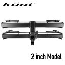 Kuat クアット Piston Pro ピストン プロ 【マットブラック仕様】 2インチ角ヒッチ用ラック 2台積載 車載ヒッチラック…