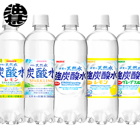 『送料無料！』（地域限定）選べる48本！サンガリア 伊賀の天然水炭酸水 強炭酸水 500mlペットボトル(24本×2ケース) 天然水スパークリング プレーン レモン 選り取り※ご注文確定後4日〜14日の間に発送/sg/[ho]