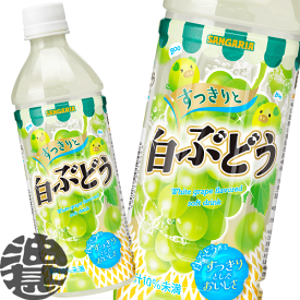 サンガリア すっきりと白ぶどう カロリーオフ 500mlペットボトル（24本入り1ケース）ホワイトグレープジュース※ご注文いただいてから3日〜14日の間に発送いたします。/sg/