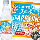 『送料無料！』（地域限定）サントリー 天然水スパークリング 無糖ドライオレンジ 500mlペットボトル(24本入り1ケース)南アルプスの天然水スパークリング ソーダ 炭酸水[ho]/st/