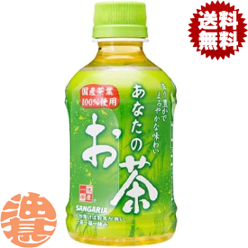 『2ケース送料無料！』（地域限定）サンガリア あなたのお茶 280mlペットボトル×2ケース48本(1ケースは24本入り)お茶 日本茶 緑茶※ご注文いただいてから4日〜14日の間に発送いたします。/sg/