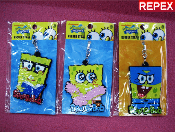 楽天市場 ｓｐｏｎｇｅｂｏｂ スポンジボブラバーストラップ3個セット メガネ モデル スーパースポンジ 大人気米国キャラ 子供から女性 オシャレ 男子 みんなボブが大好きです スペシャルプライス キャラクター リペックス