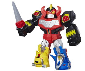 「AC」Power Rangers Play-Doh Playskool Heroes Mega Mighties Megazord Action Figure,12-Inch Mighty Morphin Toy for Kids Ages 3 and Up