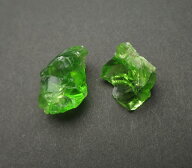 アンダラクリスタル ダークグリーン 2個セット 1.9g 稀少ネリーランド産 オールドストック ハートチャク…