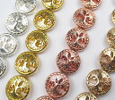 【ポイント5倍 5/5まで】ツリーオブライフ パーツ ビーズ 12mm2個セット 神聖幾何学図形 7028