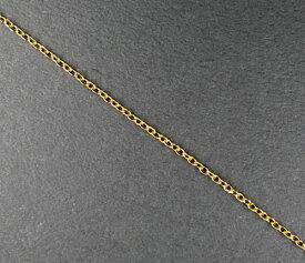 ステンレス アズキチェーン 1.5mm幅 ゴールドカラー 45cm　5-sta12