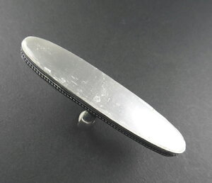 セレナイト リング 天使の石 自分自身を自由に構築 癒しと安らぎ スピリットガイドやガーディアンエンジェルとの交信 sele100