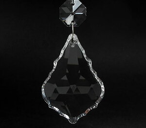 サンキャッチャーパーツ フレンチハープ&八角形 クリスタルガラス 全長11cm 虹の天使と光のエネルギー sunpa008