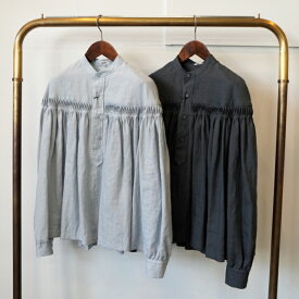 SCYE(サイ)/ LINEN TUCKED L/S SHIRT(長袖 2色展開)