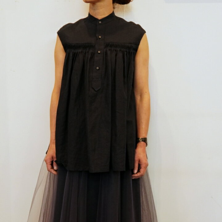楽天市場】Scye(サイ)LINEN TUCKED N/S BLOUSE(スリーブレス 2色展開 