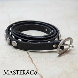 MASTER&Co.(マスターアンドコー)スタッズレザーベルト - (99)BLACK -