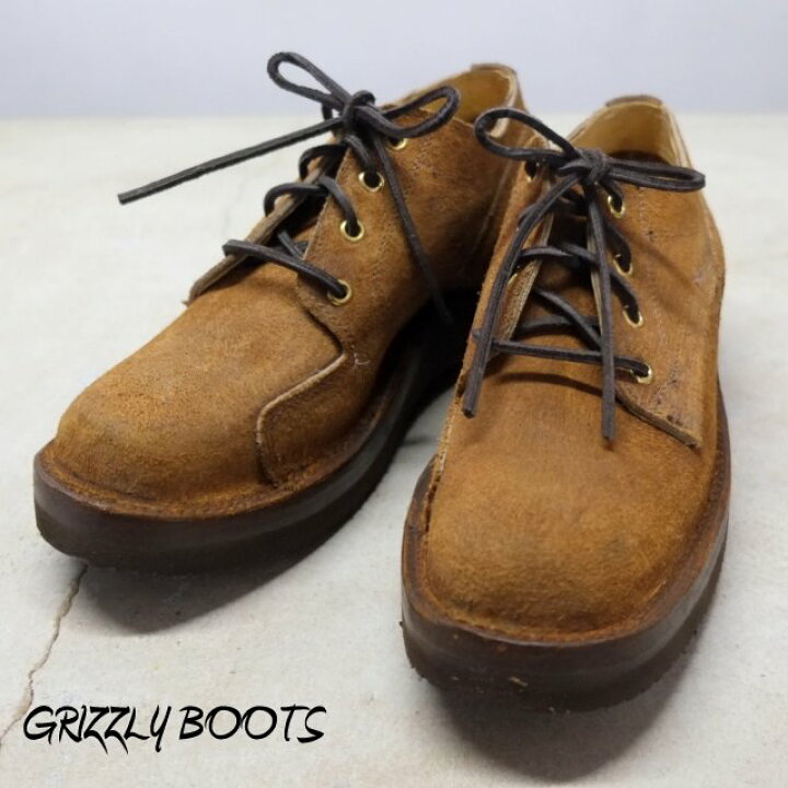 楽天市場】GRIZZLY BOOTS(グリズリー ブーツ) / Lineman Oxford -Brown 