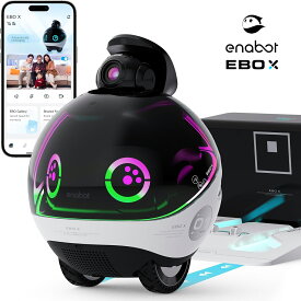 見守りカメラ EBO X ホームロボット スピーカー内蔵 Alexa音声制御 スマートマッピング機能搭載 移動式ホームモニタリングロボット 防犯 監視カメラ 留守番 犬 猫 高齢者 子供 赤ちゃん イーボ　ペット　ペットカメラ 誕生日プレゼント 男性 女性