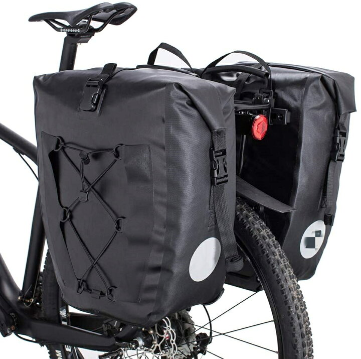 工場直送 自転車 パニアバッグ リアバッグ サイドバッグ 防水 大容量 軽い バイク 収納バック 携行バッグ