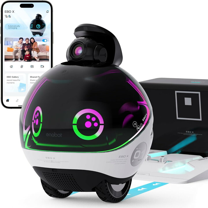 楽天市場】見守りカメラ EBO X ホームロボット スピーカー内蔵 Alexa 