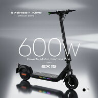 【特定小型原動機付自転車】電動キックボード 600W EVEREST XING EX15 特定小型原付 免許不要 公道走行可…