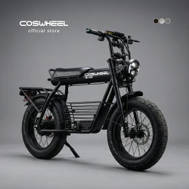 【特定小型原動機付自転車】COSWHEEL MIRAI G 特定小型原付 電動バイク 免許不要 16歳以上 自転車型 公道走行可 歩道走行可 600W 20インチ ファットタイヤ ドライブレコーダー 油圧ディスクブレーキ