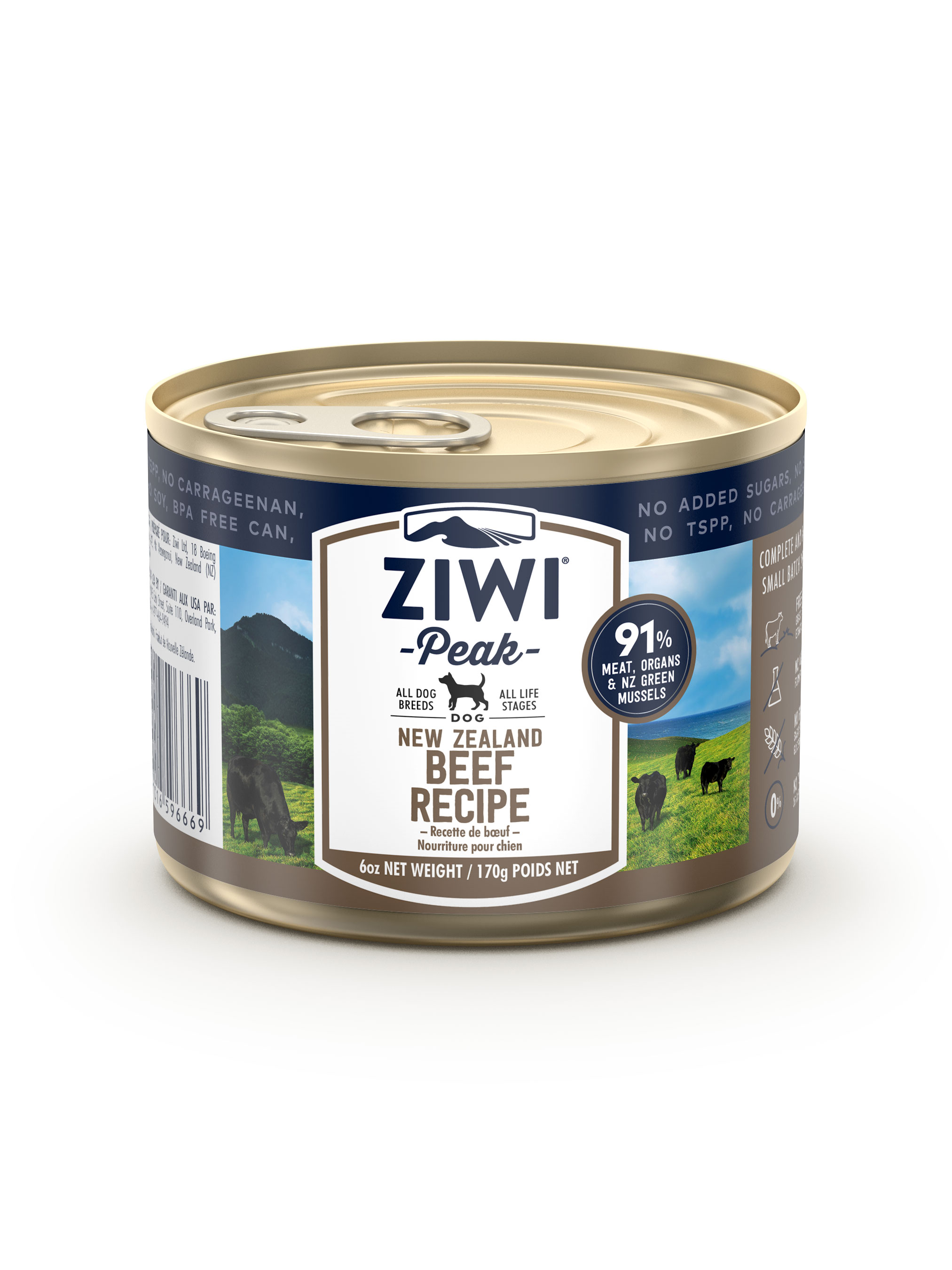 ジウィピーク ZIWI Peak ウェットドッグフード　ビーフ170g 缶詰 | アカナ・オリジンフードの新堀商店