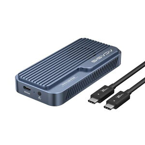 �������� ACASIS M.2 NVMe SSD�O�t���P�[�X 80Gbps Thunderbolt5�Ή� USB4 V2.0 ��p�t�@������ USB3.2/3.1/3.0���ʌ݊� �����]�� Type-C TB501 Pro Phantom Gray