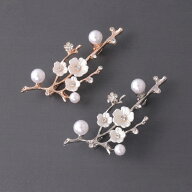桜モチーフ パール×ビジュー ブローチ 送料無料 フォーマル 入学式 卒業式 セレモニー 結婚式 お呼ばれ …